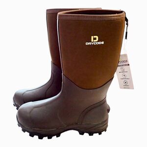 Drycode Boots Mens 13 6MM Neoprene Rubber Waterproof Brown Outdoor Hunting Muck